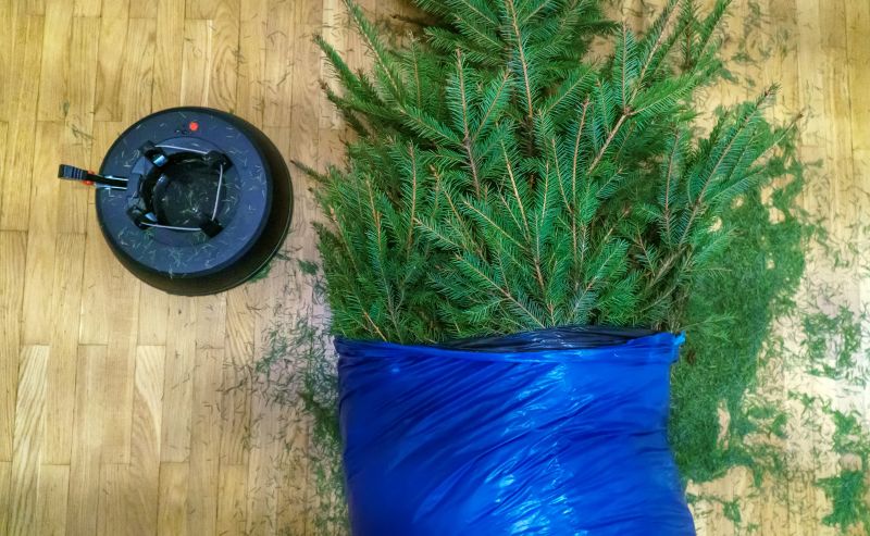 Pine Needle Gutter Cleaning